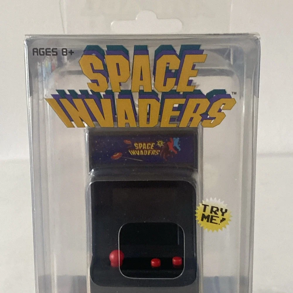Space Invaders Tiny Arcade Game World's Smallest Miniature Keychain